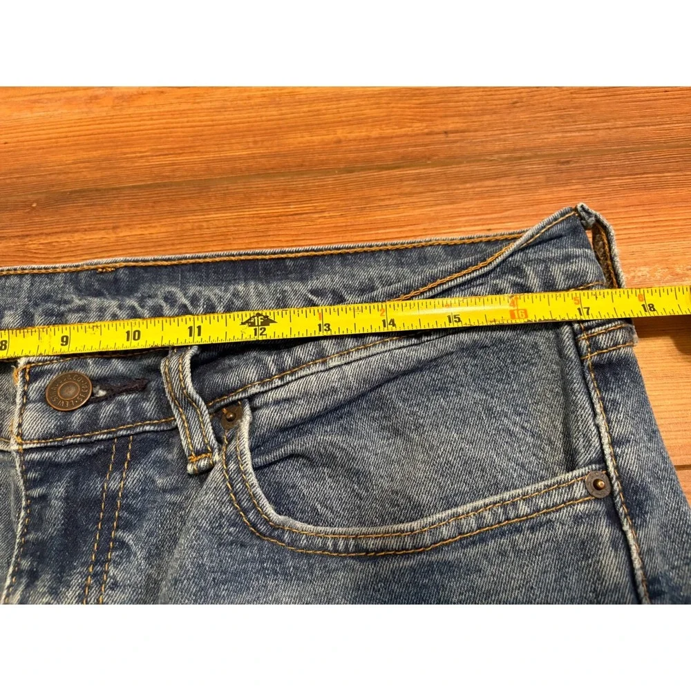 Levis 505 Regular Fit Straight Leg Blue Denim Jeans Mens 34x32 Medium Wash